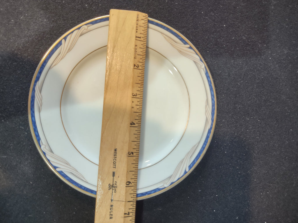Gorham Golden Swirl plate - size reference with ruler showing approximately 6 inches