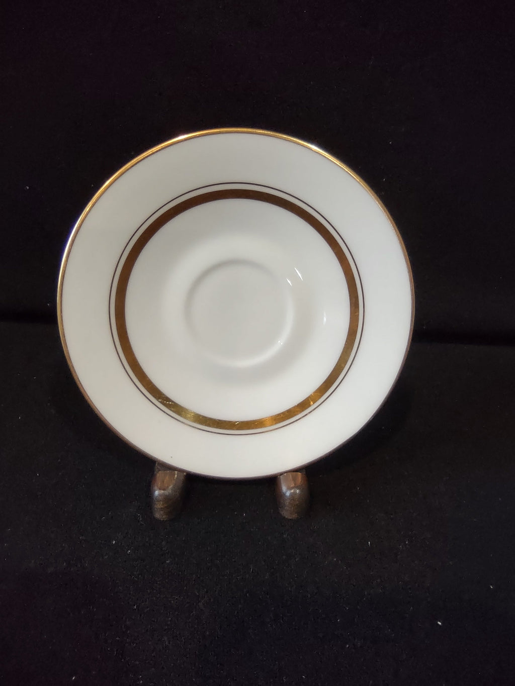 Oxford Bone China Andover saucer - backstamp showing Made in USA