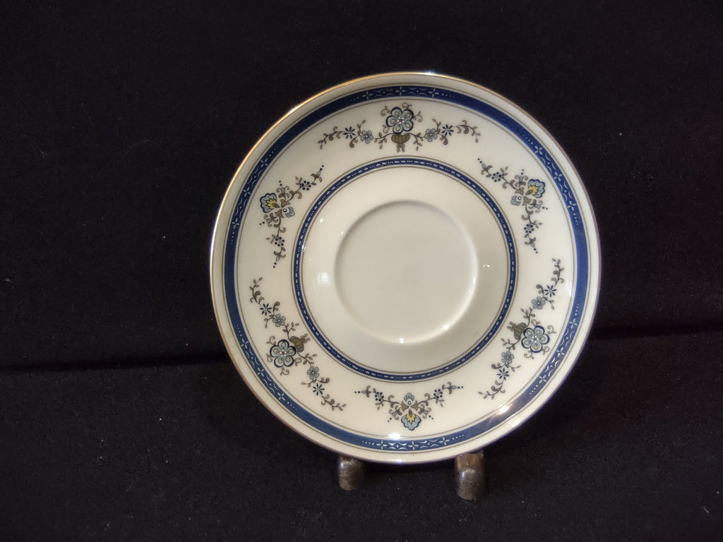 Gorham Finial Fine China saucer - backstamp close-up reading Gorham Fine China USA Finial