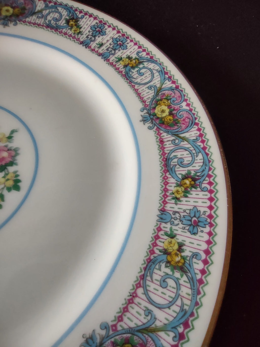 Vintage Limoges France plate size measurement ruler 7.5 inch