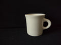 Vintage off-white diner coffee mug interior view top down