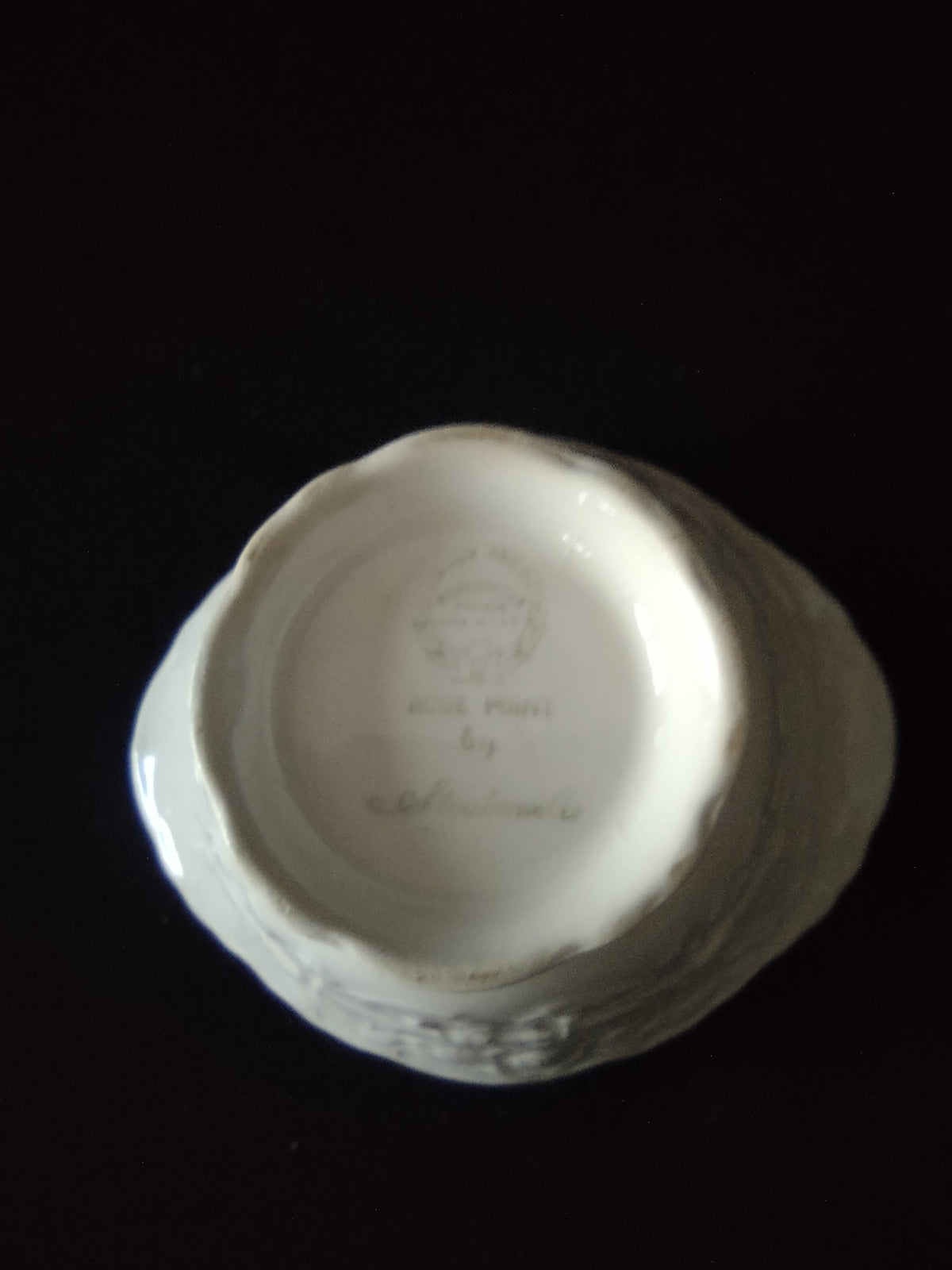 Arcopal Blue Pearl backstamp bottom view
