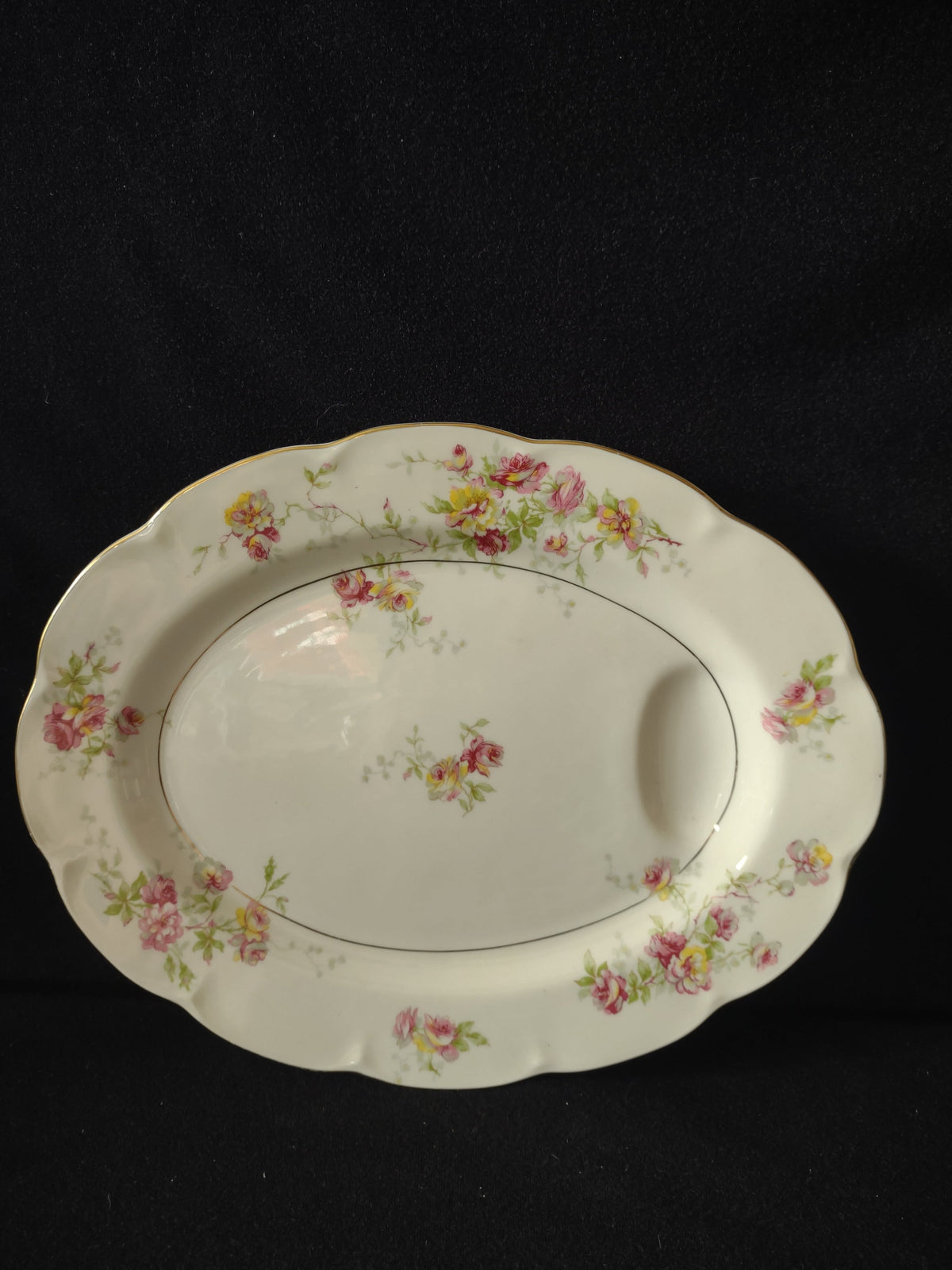 Vintage Lamberton China Dorset platter backstamp Made in America