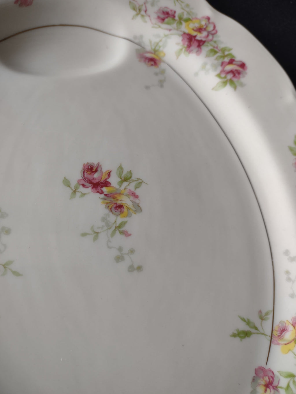 Vintage Lamberton China Dorset platter rim detail