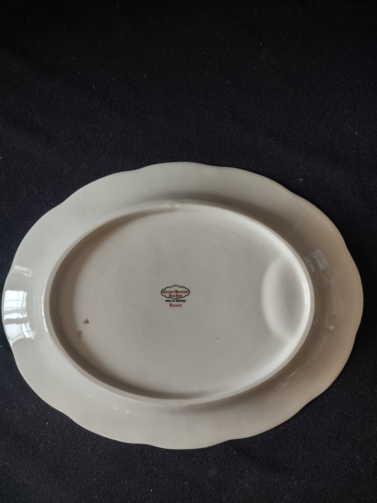 Vintage Lamberton China Dorset platter detail