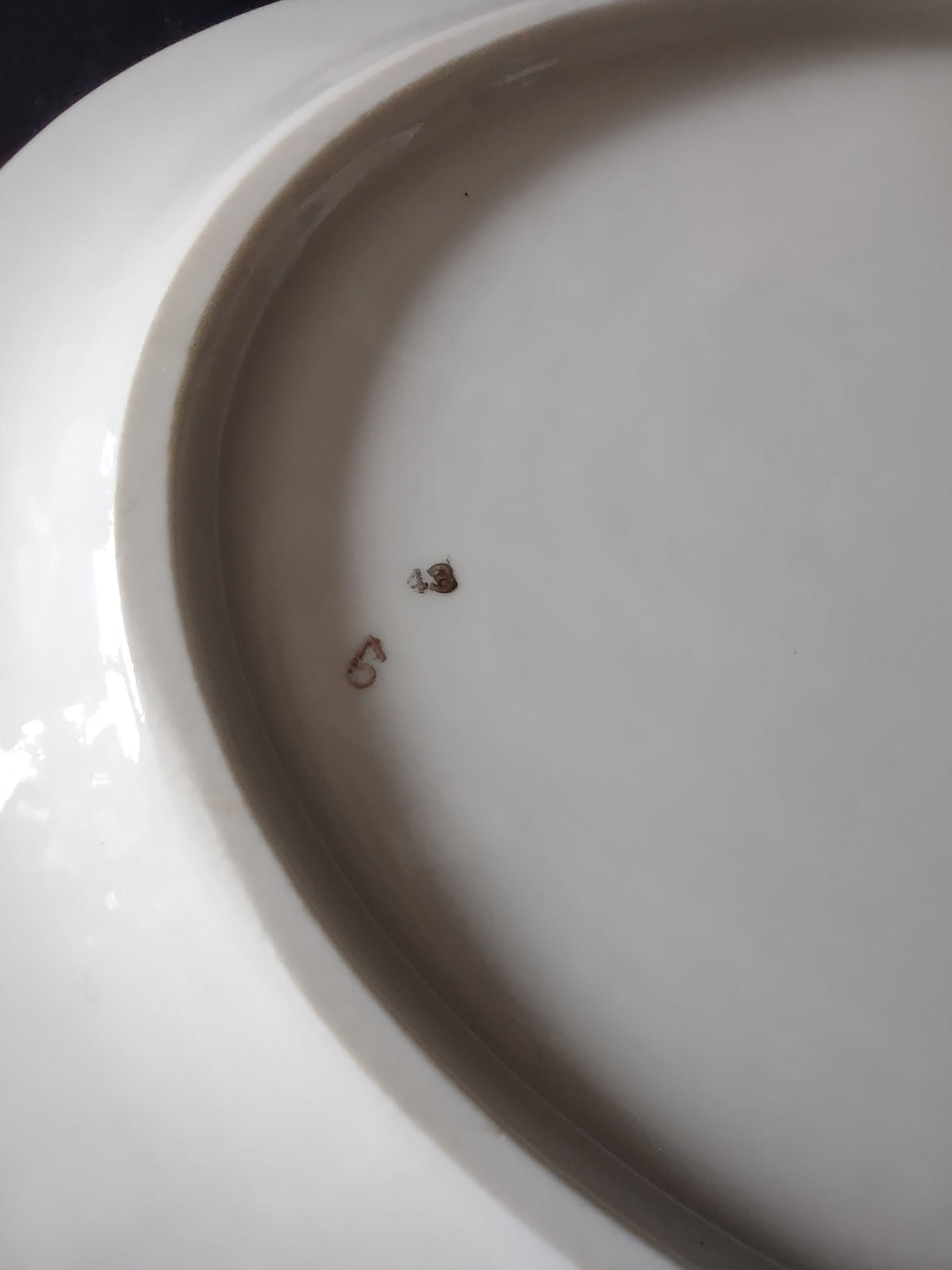 Vintage Lamberton China Dorset platter top rim floral detail