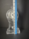 Vintage Danbury Clock Co Lead Crystal Mantel Clock Quartz [7344]