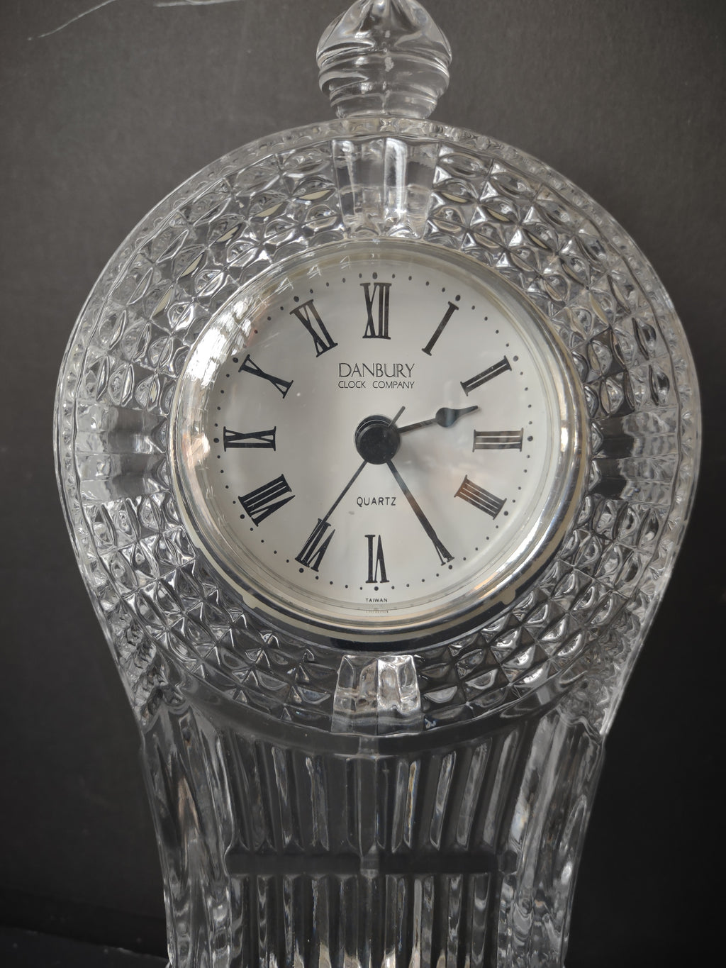 Vintage Danbury Clock Co Lead Crystal Mantel Clock Not Working [7344]