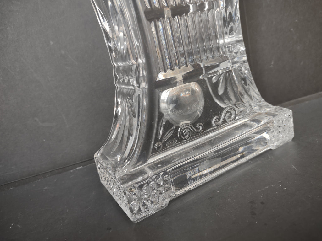 Vintage Danbury Clock Co Lead Crystal Mantel Clock Not Working [7344]