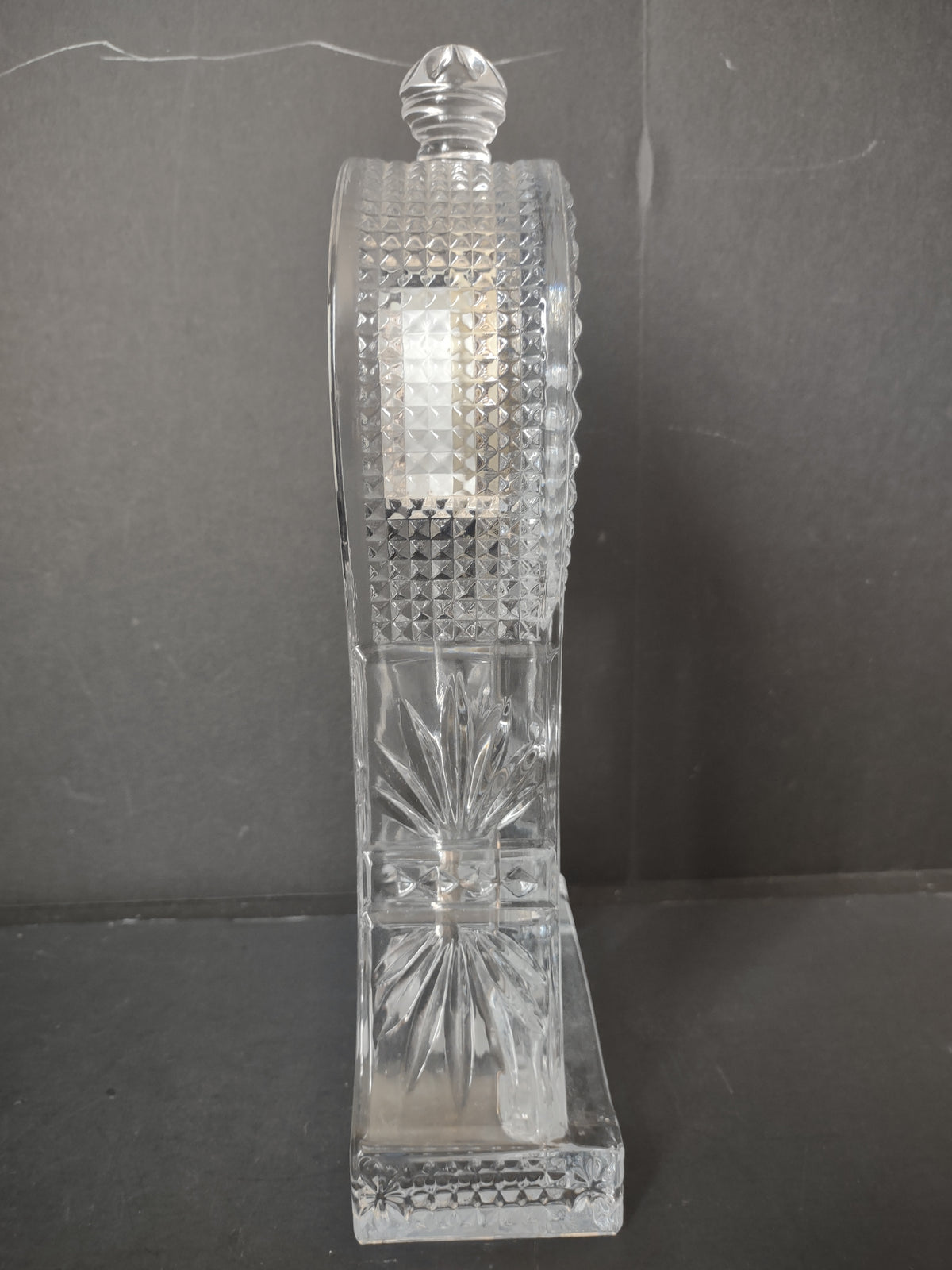 Vintage Danbury Clock Co Lead Crystal Mantel Clock Not Working [7344]