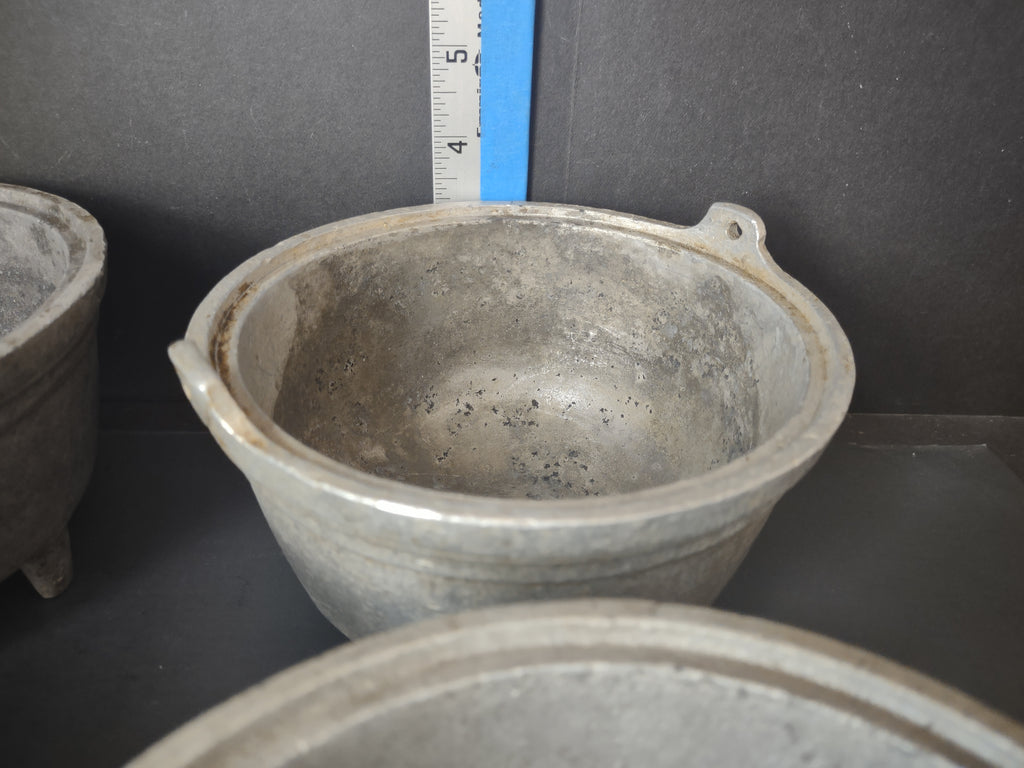 Vintage Dura Cast DC6219 Cast Aluminum Cauldron Bean Pot Set of 4 [7340]