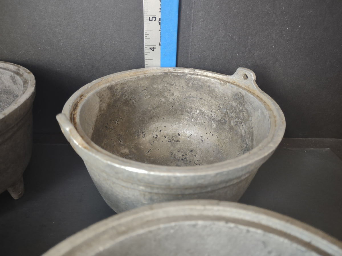 Vintage Dura Cast DC6219 Cast Aluminum Cauldron Bean Pot Set of 4 [7340]