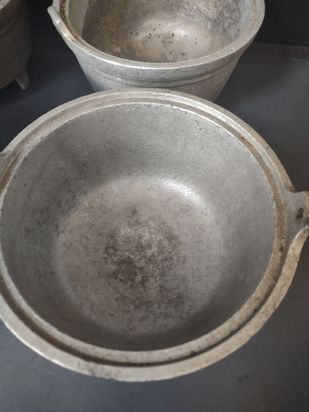 Vintage Dura Cast DC6219 Cast Aluminum Cauldron Bean Pot Set of 4 [7340]