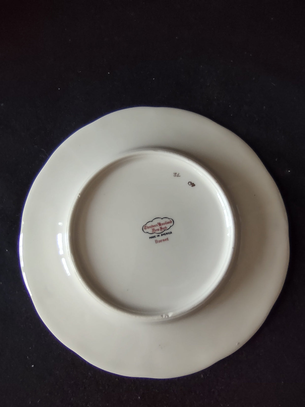 Vintage Theodore Haviland NY Huron plate backstamp Theodore Haviland New York Made in America Huron