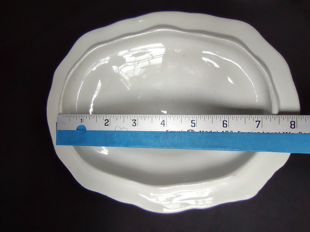 Vintage Samuel Ford & Co Festoon Brown Transferware Tureen Lid ONLY [7285]