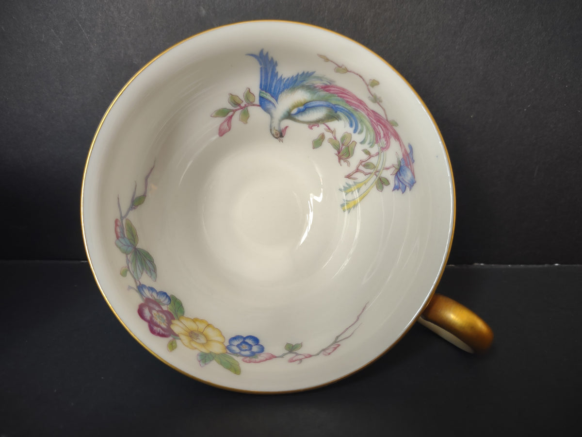 Vintage Castleton China Phoenix Footed Teacup Set of 2 [7281]
