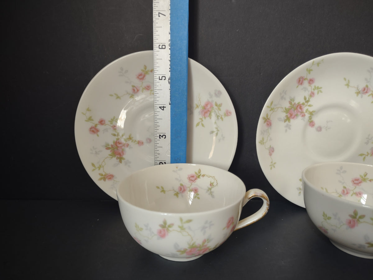 Vintage Theodore Haviland NY Touraine Cup & Saucer Set of 2 [7282]