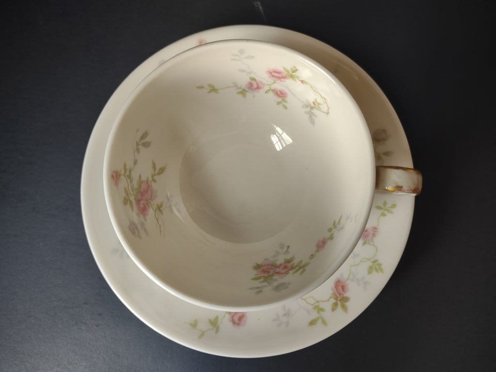 Vintage Theodore Haviland NY Touraine Cup & Saucer Set of 2 [7282]