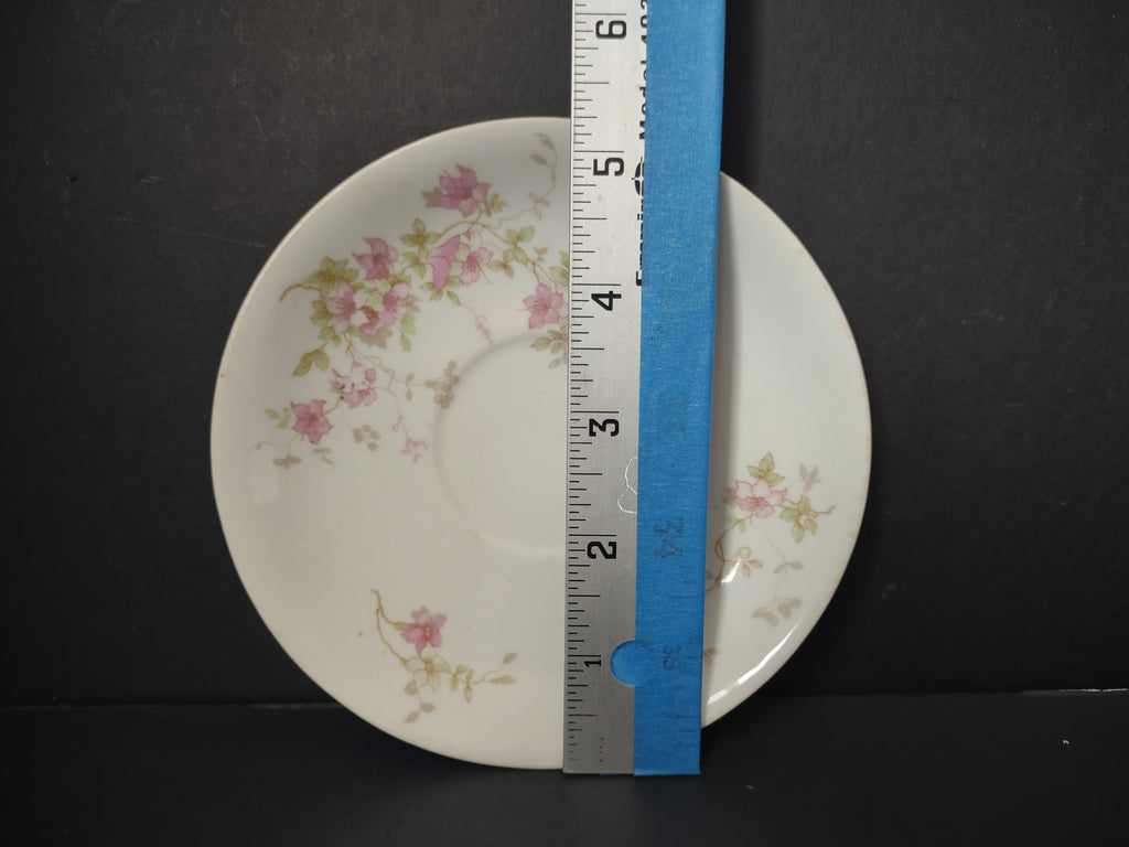 Vintage O.P.Co. Syracuse China Floral Cup & Saucer Set of 3 [7283]