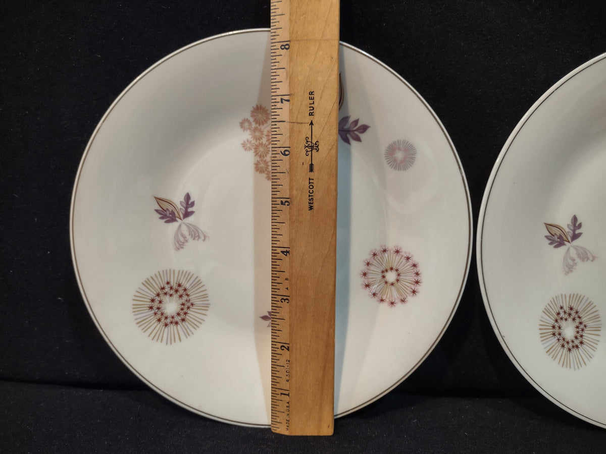 Theodore Haviland Meadow Lace plate measuring approximately 7 inches diameter with ruler