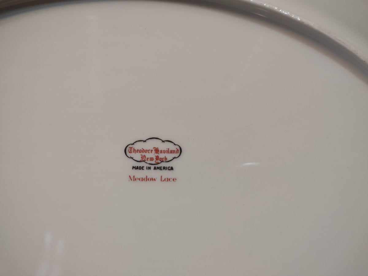 Theodore Haviland New York Meadow Lace backstamp, Made in America