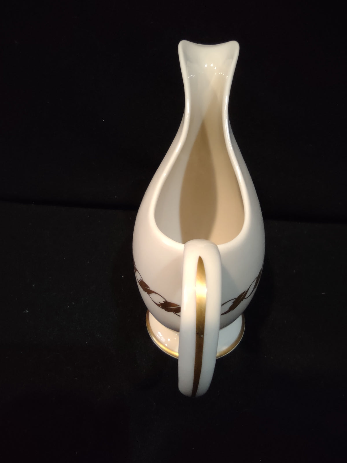 Vintage Franciscan Masterpiece China Gold Chain Footed Creamer 5" [7277]