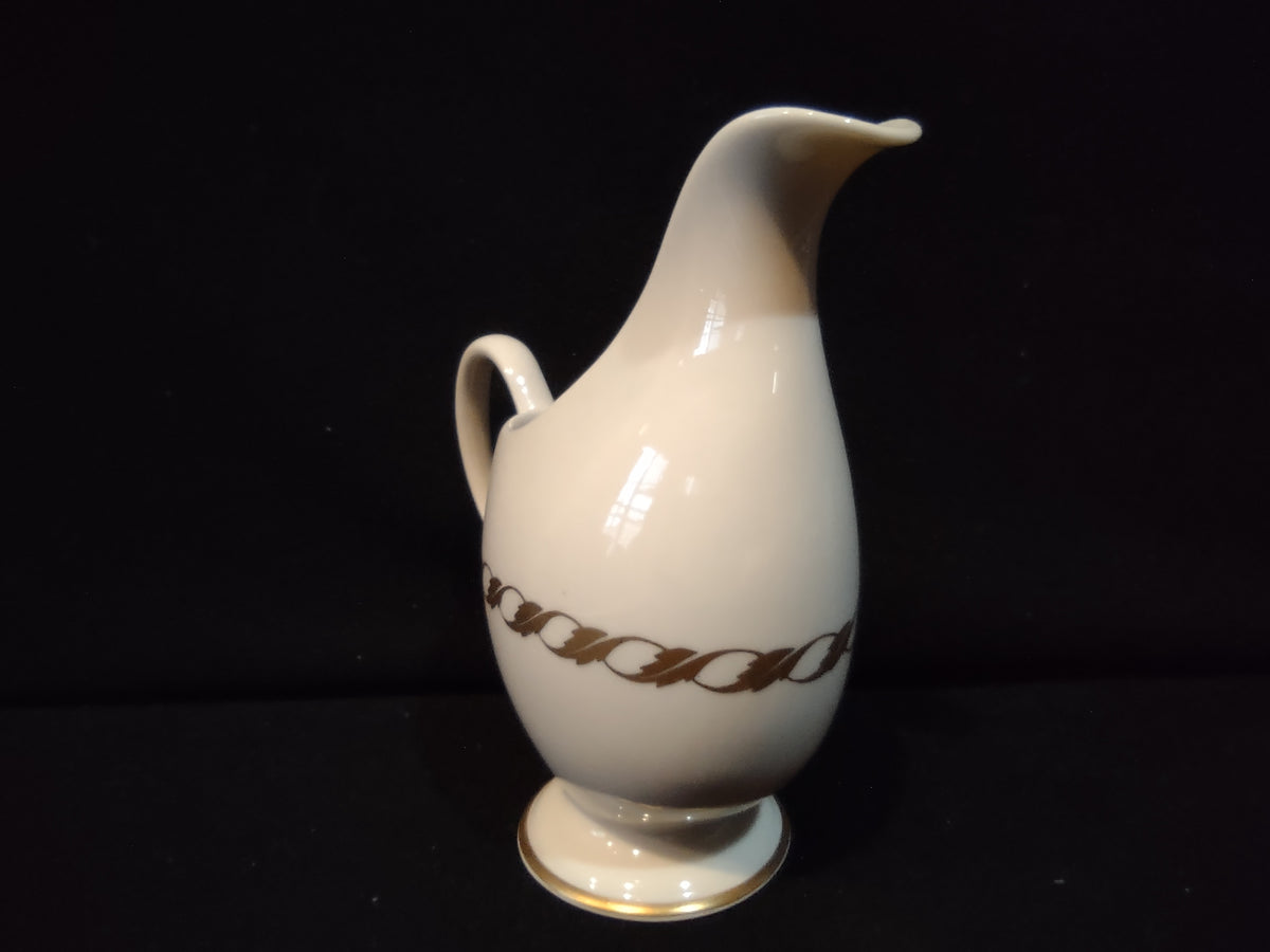 Vintage Franciscan Masterpiece China Gold Chain Footed Creamer 5" [7277]