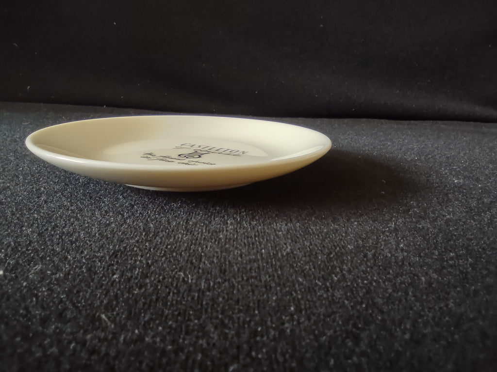 Vintage Castleton China White Coaster Plain White Fine China [7287]