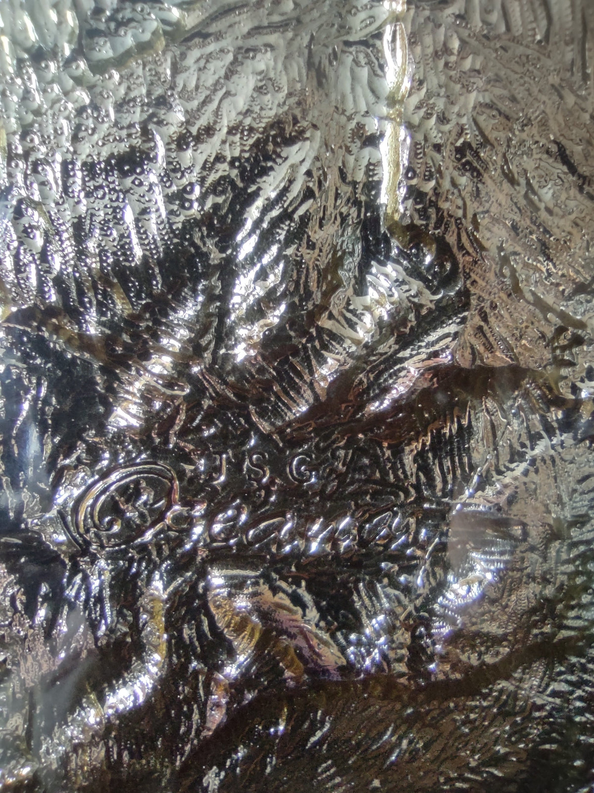 Second backstamp view showing JSG Oceana marking