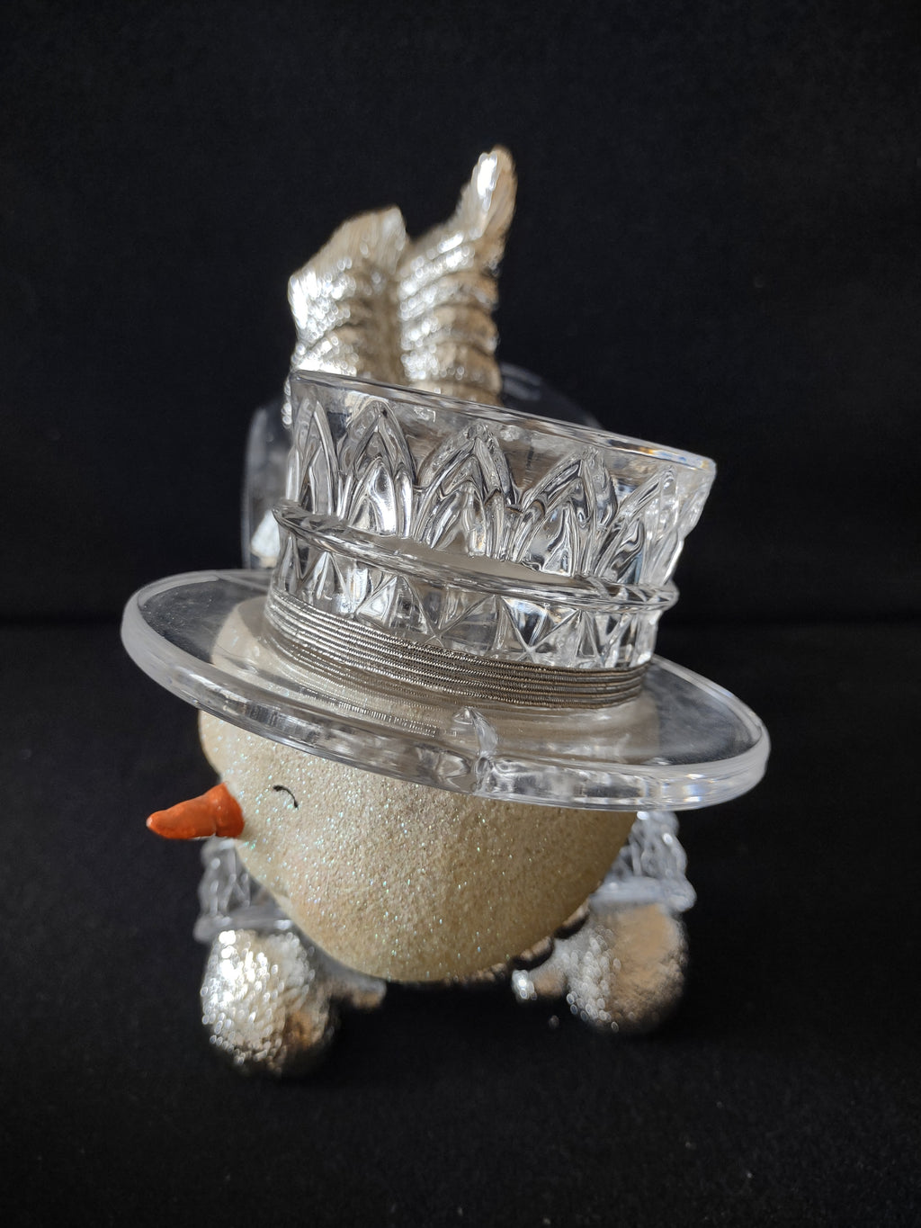 Vintage Bradford Exchange Thomas Kinkade Let It Snow Crystal For Parts NOT WORKING [3773]