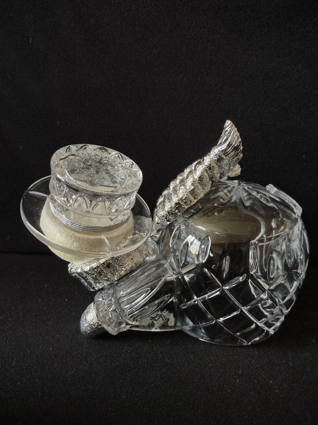 Vintage Bradford Exchange Thomas Kinkade Let It Snow Crystal For Parts NOT WORKING [3773]