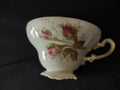 Vintage Wunsiedel Bavaria Moss Rose Tea Cup with ruler showing approx 3 inch height