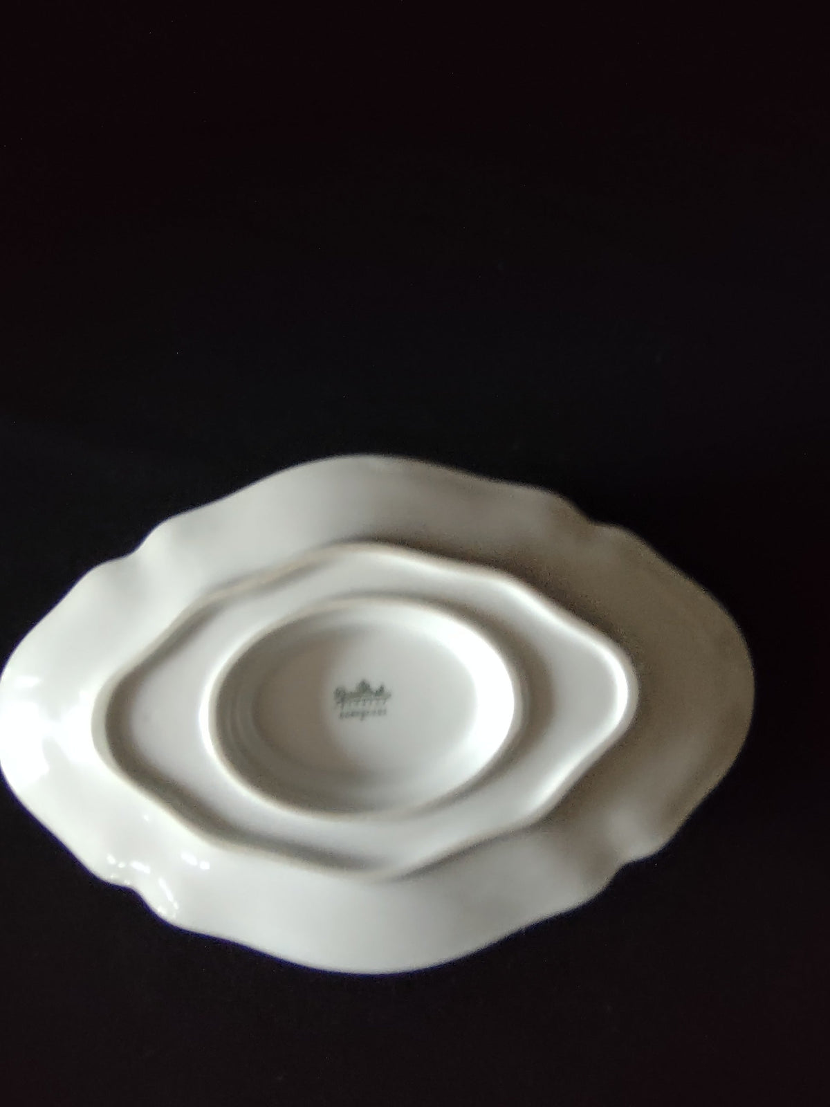 Rosenthal Sanssouci gravy boat handle detail