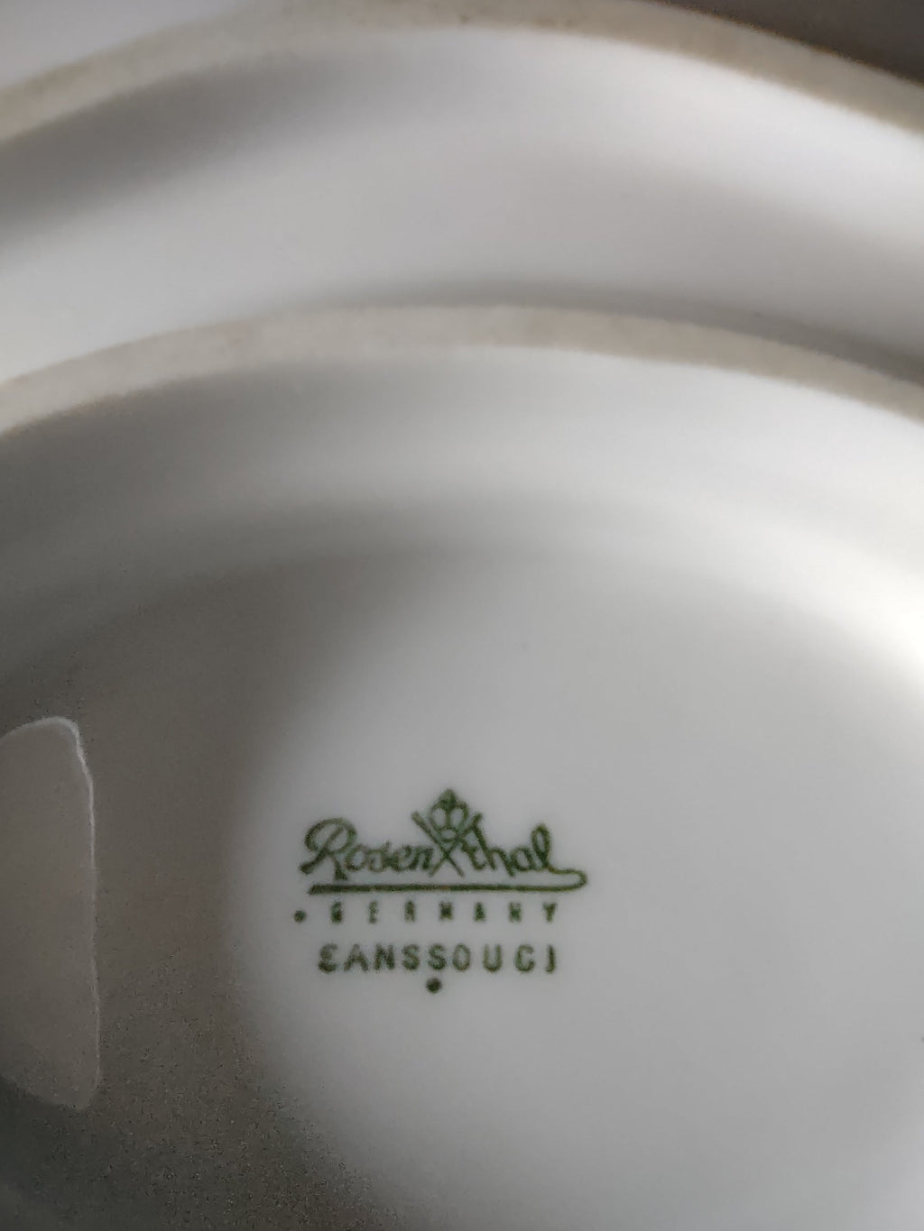 Rosenthal Sanssouci gravy boat - bottom view