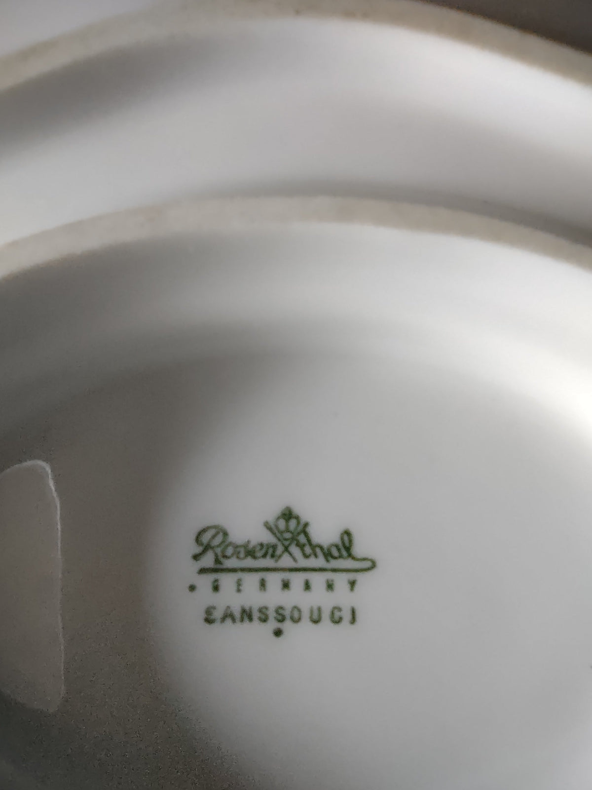 Rosenthal Sanssouci gravy boat - bottom view