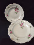 Rosenthal Pompadour plates set of 2 overhead view