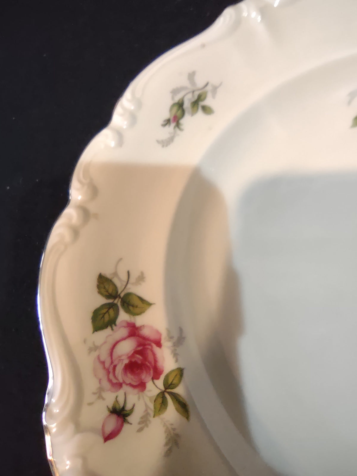 Vintage Rosenthal Pompadour Pink Rose Plate Set of 2