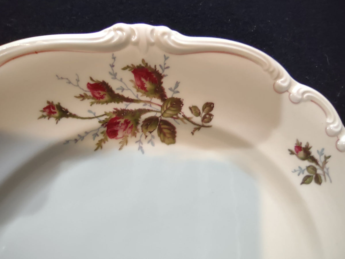 Rosenthal Moss Rose plate full overhead