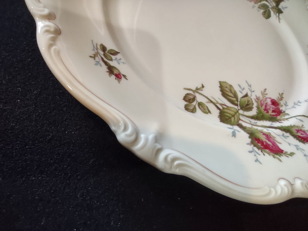 Rosenthal Moss Rose plate side profile rim detail