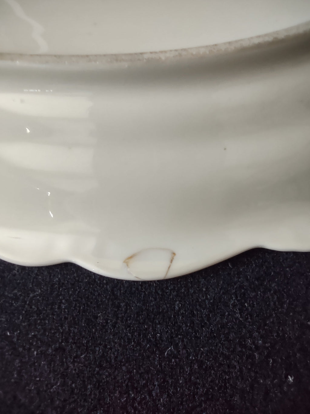 Vintage pink rosebud oval serving dish - rose cluster close-up