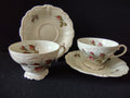 Rosenthal Pompadour Moss Rose saucer top view