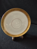 Full saucer with ruler showing approximately 5.5 inch diameter