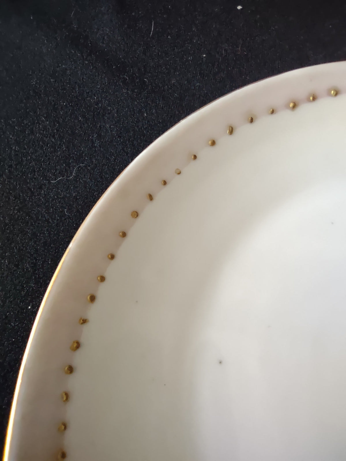 Bavaria plate set of 2 with ruler showing 6 inch diameter