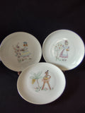 Set of 3 Limoges figural plates group shot