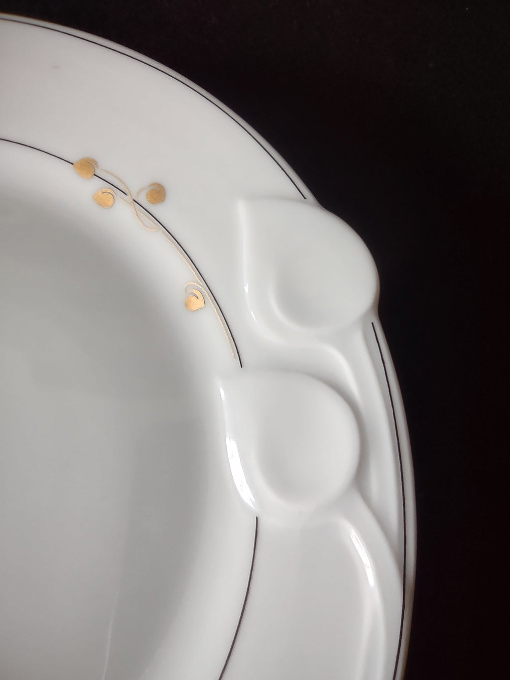 Hutschenreuther Chloe Paris plate - rim chip detail