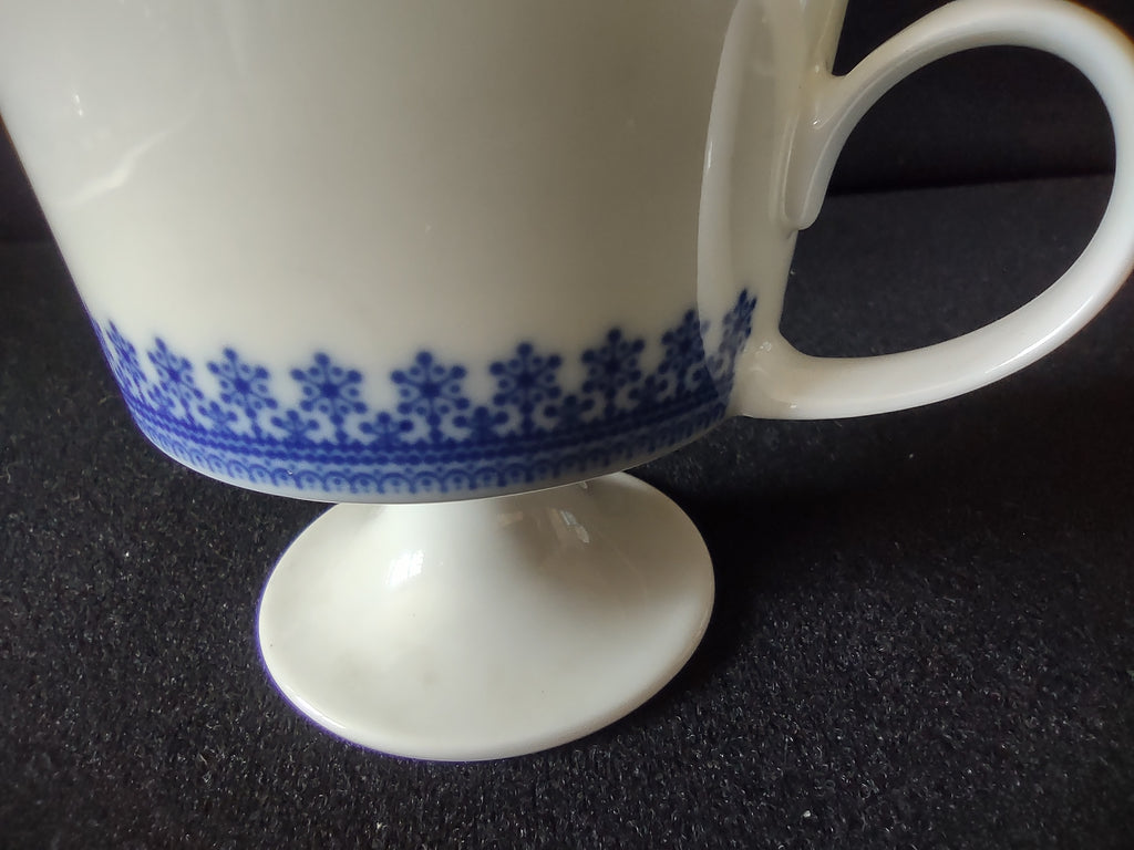 Vintage Rosenthal Germany Blue Lace Footed Cup Set of 3 [7379]