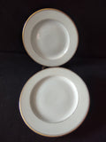 Rosenthal Selb Bavaria gold double line soup bowls - set of 2 front view