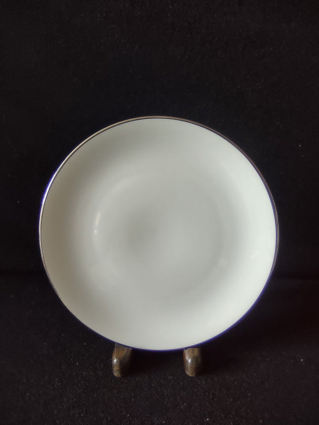 Johann Haviland Bavaria Germany platinum line plate - front view