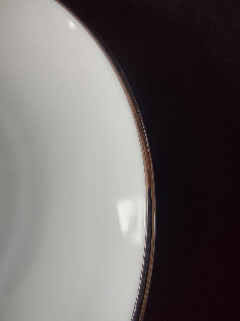 Johann Haviland Bavaria Germany White Platinum Saucer - angle view
