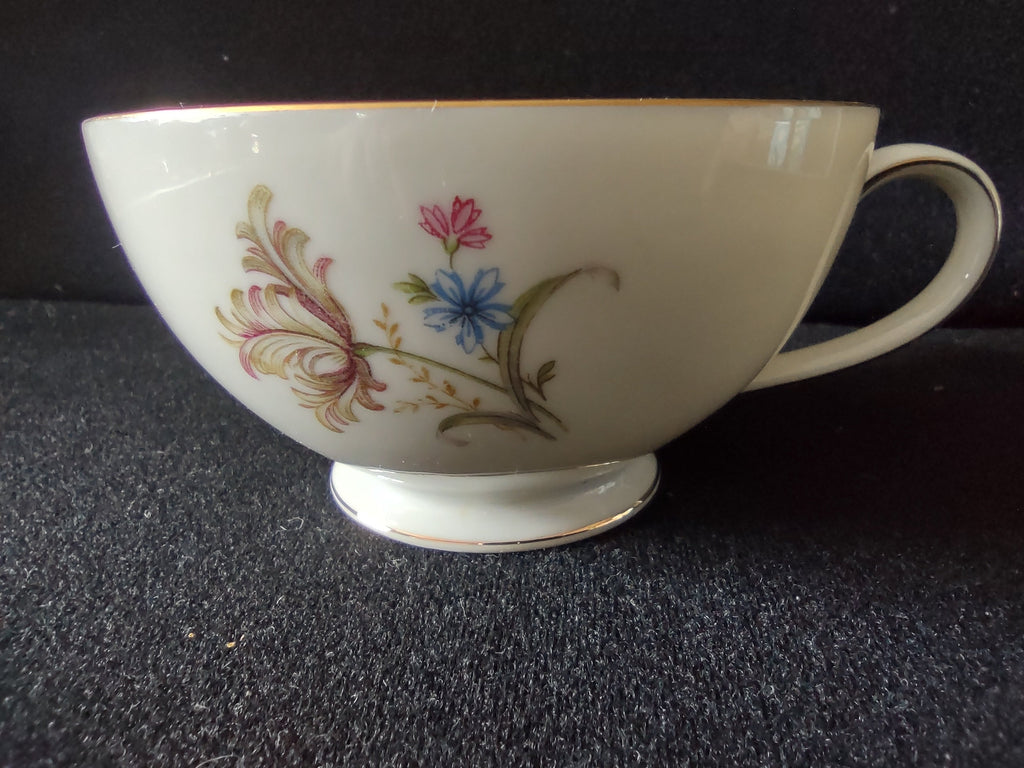 PT Tirschenreuth wildflower cup and saucer - paired view